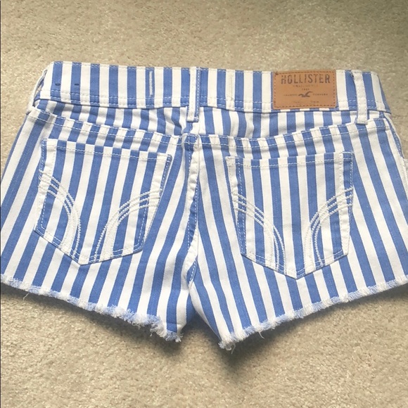 Striped jean shorts - Picture 2 of 2